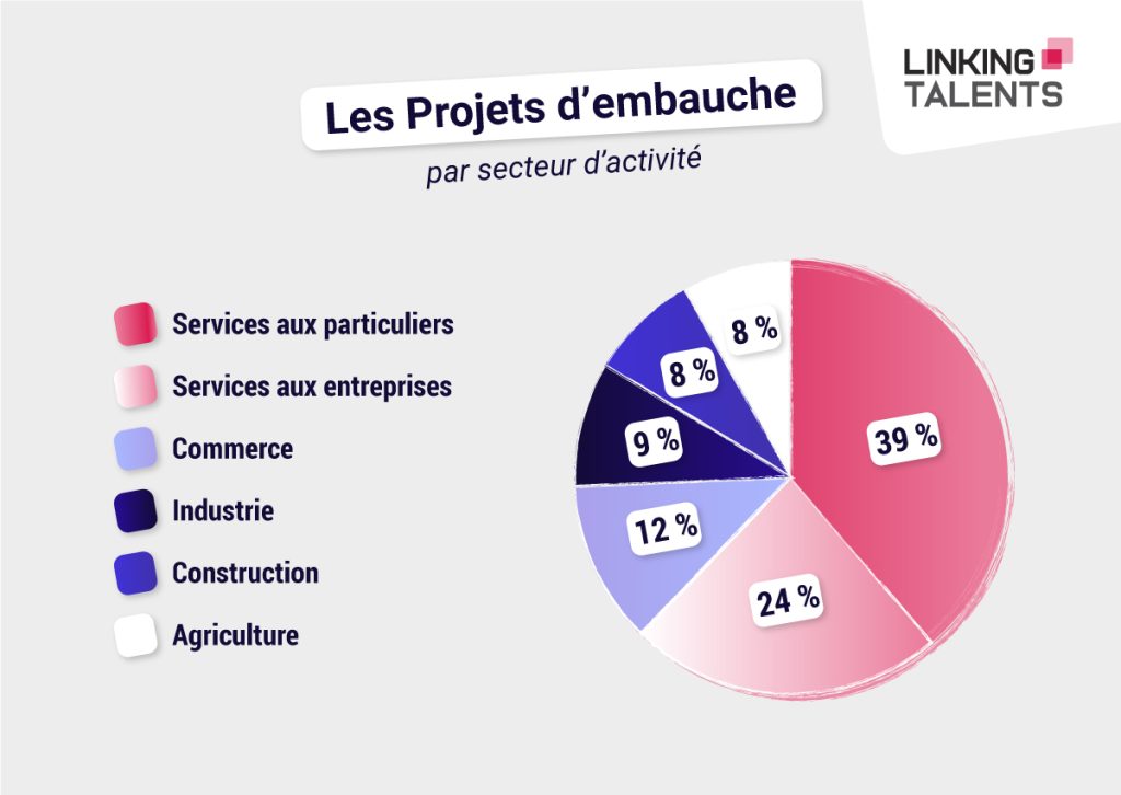 projet embauche selon secteurs