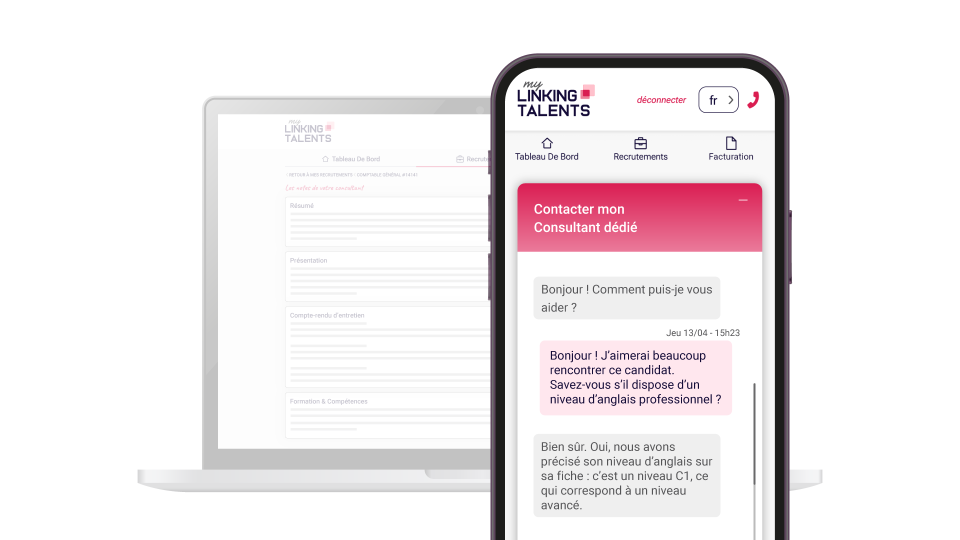 Échangez avec votre consultant via le tchat, sur tous vos appareils